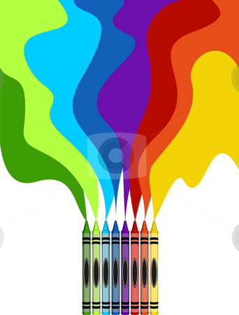 To use this stock image in your creative project, please select the size you need over to the right and click the "Add to Cart" button.
Your downloaded image will come with the Cutcaster watermark removed so don’t worry about the watermark you see on this page. Large colored crayons drawing a rainbow art stock photo, Eight colorful crayons and rainbow drawing isolated on white background by Cienpies Design