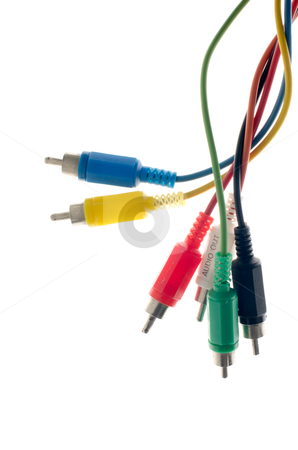 RCA male plugs RCA male plugs stock photo, RCA male plugs isolated on white background. by Homydesign