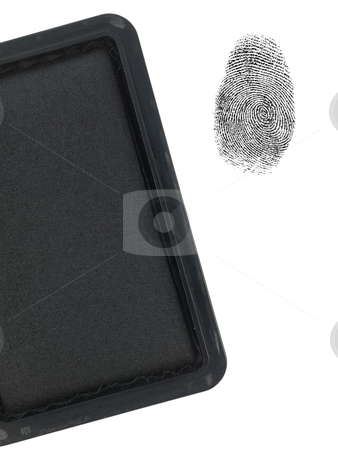 To use this stock image in your creative project, please select the size you need over to the right and click the "Add to Cart" button.
Your downloaded image will come with the Cutcaster watermark removed so don’t worry about the watermark you see on this page. Finger Print stock photo, A finger print and a stamp pad isolated against a white background by Kitch Bain