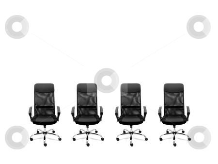 Chairs Chairs stock photo, Office chair isolated against a white background by Kitch Bain