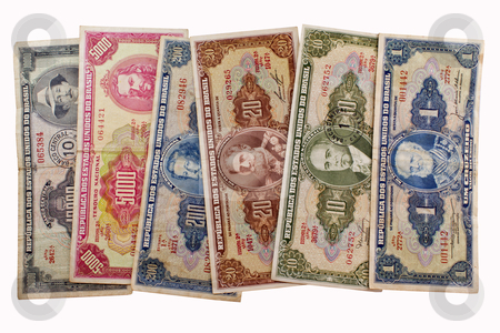 Old brazilian money Old brazilian money stock photo, Old Brazilian money in paper. by marphotography