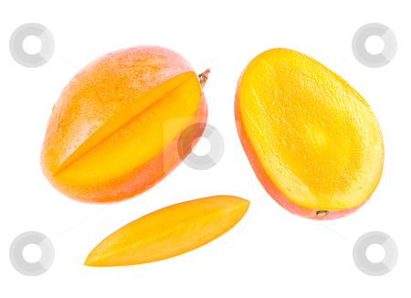To use this stock image in your creative project, please select the size you need over to the right and click the "Add to Cart" button.
Your downloaded image will come with the Cutcaster watermark removed so don’t worry about the watermark you see on this page. Fresh delicious mango fruit and slice stock photo, Fresh delicious mango fruit and slice isolated on white background by Lawren