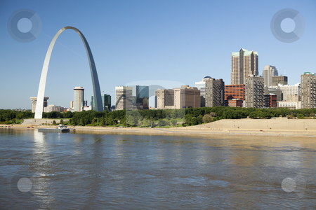 To use this stock image in your creative project, please select the size you need over to the right and click the "Add to Cart" button.
Your downloaded image will come with the Cutcaster watermark removed so don’t worry about the watermark you see on this page. St Louis, skyline photography stock photo, St Louis, Missouri Skyline along the Mississippi River by Bryan Mullennix