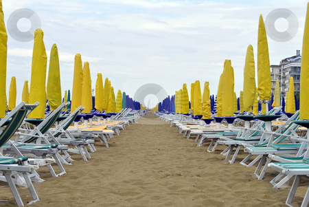 To use this stock image in your creative project, please select the size you need over to the right and click the "Add to Cart" button.
Your downloaded image will come with the Cutcaster watermark removed so don’t worry about the watermark you see on this page. Umbrellas stock photo, Umbrellas on the beach in Italy by freeteo