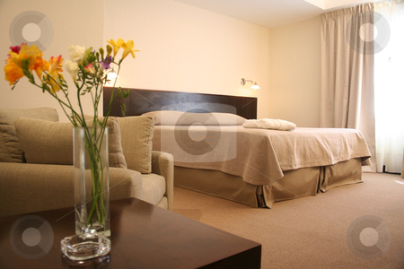 To use this stock image in your creative project, please select the size you need over to the right and click the "Add to Cart" button.
Your downloaded image will come with the Cutcaster watermark removed so don’t worry about the watermark you see on this page. Luxury interior of bedroom with large bed stock photo, luxury interior of bedroom with large bed by marcelozippo