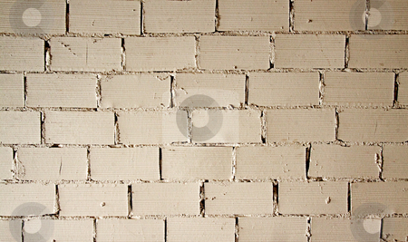 Wall Wall stock photo, Background of a wall with white bricks by Fabio Alcini