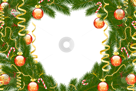 To use this stock image in your creative project, please select the size you need over to the right and click the "Add to Cart" button.
Your downloaded image will come with the Cutcaster watermark removed so don’t worry about the watermark you see on this page. Christmas fir tree frame stock photo, Winter Christmas frame with balls and decoration on white background by Vadym Nechyporenko