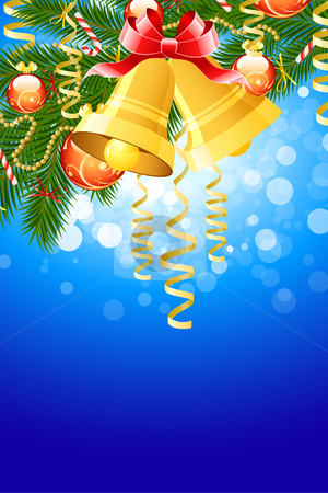 To use this stock image in your creative project, please select the size you need over to the right and click the "Add to Cart" button.
Your downloaded image will come with the Cutcaster watermark removed so don’t worry about the watermark you see on this page. Christmas fir tree stock photo, Illustration of christmas fir tree with bells and decoration on abstract blue background by Vadym Nechyporenko