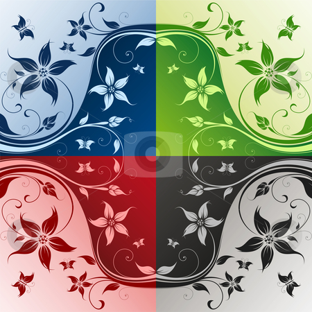 To use this stock image in your creative project, please select the size you need over to the right and click the "Add to Cart" button.
Your downloaded image will come with the Cutcaster watermark removed so don’t worry about the watermark you see on this page. Four color flower stock photo, Abstract Floral Background. Vector illustration. Abstract Pattern. by Vadym Nechyporenko