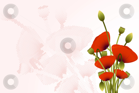 To use this stock image in your creative project, please select the size you need over to the right and click the "Add to Cart" button.
Your downloaded image will come with the Cutcaster watermark removed so don’t worry about the watermark you see on this page. Floral background stock photo, Abstract Background with red poppy flowers for your design by Vadym Nechyporenko