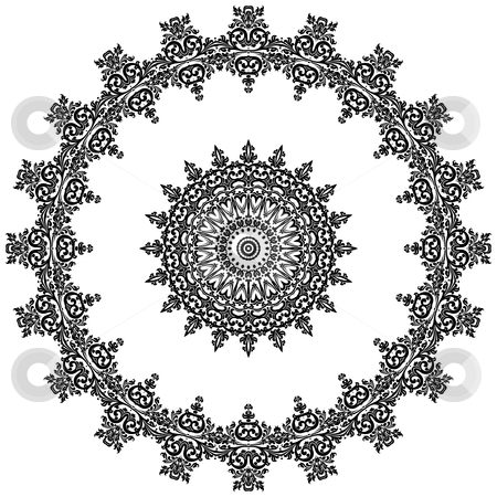 Ancient ornament Ancient ornament stock photo, Ancient decorative ornament pattern illustration isolated on white by Vadym Nechyporenko