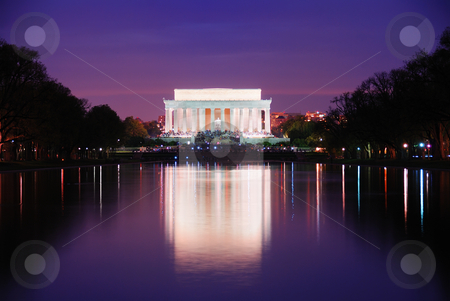To use this stock image in your creative project, please select the size you need over to the right and click the "Add to Cart" button.
Your downloaded image will come with the Cutcaster watermark removed so don’t worry about the watermark you see on this page. Washington DC stock photo, Lincoln Memorial at sunset with lake reflections, Washington DC by rabbit75_cut