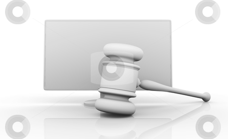 To use this stock image in your creative project, please select the size you need over to the right and click the "Add to Cart" button.
Your downloaded image will come with the Cutcaster watermark removed so don’t worry about the watermark you see on this page. Online Law stock photo, 3D rendered Illustration. A court hammer and a Monitor symbolizing Internet Law.
by Michael Osterrieder