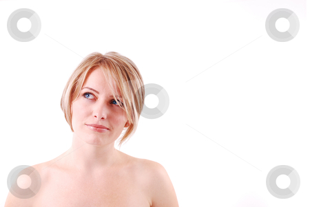 Portrait of beautiful young girl Portrait of beautiful young girl stock photo, portrait of beautiful young girl on white background by sutike