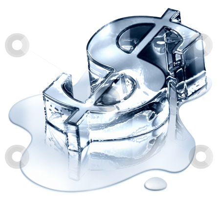 To use this stock image in your creative project, please select the size you need over to the right and click the "Add to Cart" button.
Your downloaded image will come with the Cutcaster watermark removed so don’t worry about the watermark you see on this page. Crisis finance - the dollar symbol in melting ice - devaluated money stock photo, Crisis finance - the dollar symbol in melting ice - devaluated money - image symbolizing the bankruptcy or devaluation of money by Barrawel