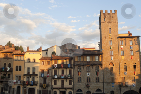 To use this stock image in your creative project, please select the size you need over to the right and click the "Add to Cart" button.
Your downloaded image will come with the Cutcaster watermark removed so don’t worry about the watermark you see on this page. Medieval buildings in Arezzo (Tuscany, Italy) stock photo, Medieval buildings in Arezzo (Tuscany, Italy) by clodio