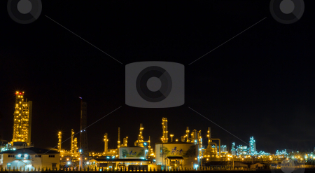 Factory at night. Factory at night. stock photo, Factory at night. by Na8011seeiN
