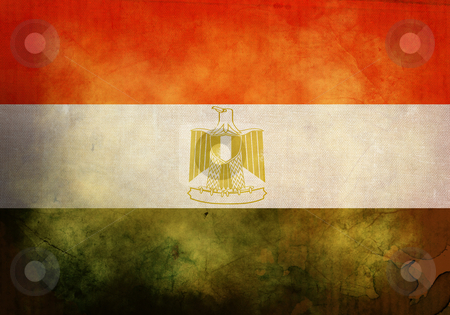Grunge Egyptian Flag Grunge Egyptian Flag stock photo, Egyptian Flag on old and vintage grunge texture by HypnoCreative