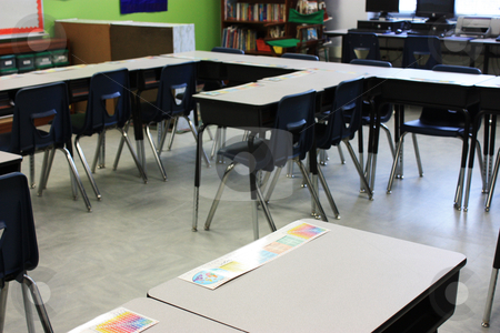 To use this stock image in your creative project, please select the size you need over to the right and click the "Add to Cart" button.
Your downloaded image will come with the Cutcaster watermark removed so don’t worry about the watermark you see on this page. Back to School stock photo, Classroom at elementary school waiting for kids to start back to school by photolady