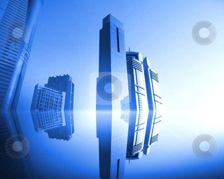 To use this stock image in your creative project, please select the size you need over to the right and click the "Add to Cart" button.
Your downloaded image will come with the Cutcaster watermark removed so don’t worry about the watermark you see on this page. Blue skyscrapers stock photo, picture of urban landscape with blue glass skyscrapers by Sergey Nivens