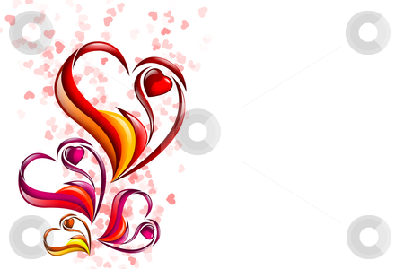 Drawing with hearts dedicated to St. Valentine's Day Drawing with hearts dedicated to St. Valentine's Day stock photo, Drawing with hearts dedicated to St. Valentine's Day. Illustration. by Sergey Nivens