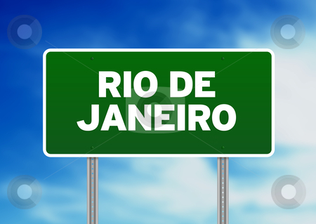 To use this stock image in your creative project, please select the size you need over to the right and click the "Add to Cart" button.
Your downloaded image will come with the Cutcaster watermark removed so don’t worry about the watermark you see on this page. Rio de Janeiro Highway Sign stock photo, Green Rio de Janeiro highway sign on Cloud Background. by kbuntu