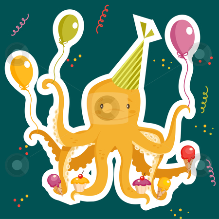 Birthday party card Birthday party card stock photo, Birthday party card, vector illustration by kariiika