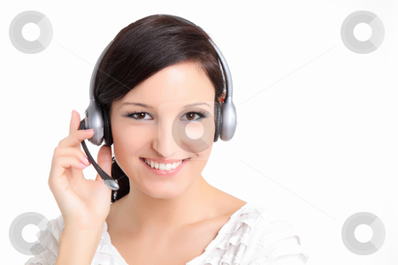 To use this stock image in your creative project, please select the size you need over to the right and click the "Add to Cart" button.
Your downloaded image will come with the Cutcaster watermark removed so don’t worry about the watermark you see on this page. Support technician women smiling stock photo, by azmo31