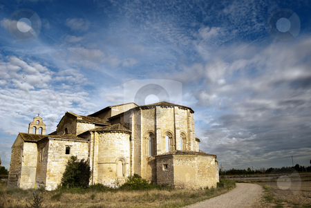 To use this stock image in your creative project, please select the size you need over to the right and click the "Add to Cart" button.
Your downloaded image will come with the Cutcaster watermark removed so don’t worry about the watermark you see on this page. Monastery of Santa Maria de Palazuelos, Valladolid, Spain stock photo, This monastery is currently closed and in ruins by pifate
