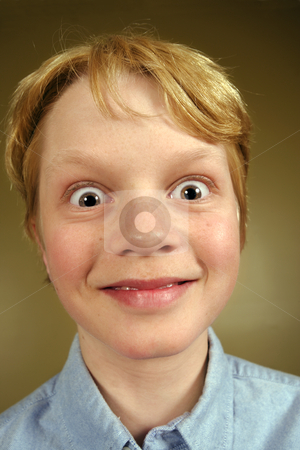To use this stock image in your creative project, please select the size you need over to the right and click the "Add to Cart" button.
Your downloaded image will come with the Cutcaster watermark removed so don’t worry about the watermark you see on this page. Excited kid stock photo, A young boy excited and surprised. by © Ron Sumners