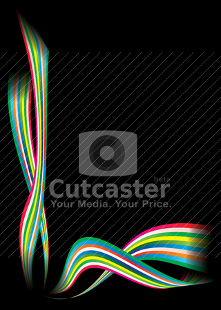 To use this stock image in your creative project, please select the size you need over to the right and click the "Add to Cart" button.
Your downloaded image will come with the Cutcaster watermark removed so don’t worry about the watermark you see on this page. Rainbow modern corner stock vector clipart, Brightly coloured rainbow background in black with copyspace by Michael Travers