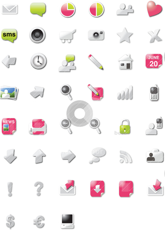 To use this stock image in your creative project, please select the size you need over to the right and click the "Add to Cart" button.
Your downloaded image will come with the Cutcaster watermark removed so don’t worry about the watermark you see on this page. Web 2.0 icons stock vector clipart, by Tobias Bj?