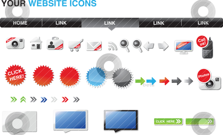 Your website graphics Your website graphics stock vector clipart, by Tobias Bj?