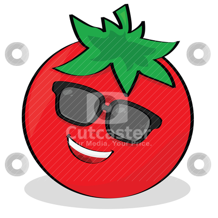 To use this stock image in your creative project, please select the size you need over to the right and click the "Add to Cart" button.
Your downloaded image will come with the Cutcaster watermark removed so don’t worry about the watermark you see on this page. Cool tomato stock vector clipart, Cartoon illustration of a cool tomato wearing sunglasses by Bruno Marsiaj