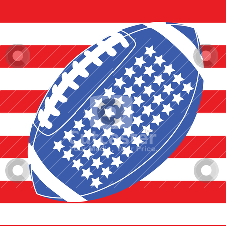 To use this stock image in your creative project, please select the size you need over to the right and click the "Add to Cart" button.
Your downloaded image will come with the Cutcaster watermark removed so don’t worry about the watermark you see on this page. USA football flag 1 stock vector clipart, Concept illustration with an American football over the United States flag by Bruno Marsiaj