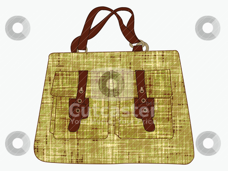 Textured hand bag against white Textured hand bag against white stock vector clipart, textured hand bag against white by Laschon Robert Paul