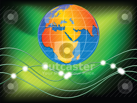 To use this stock image in your creative project, please select the size you need over to the right and click the "Add to Cart" button.
Your downloaded image will come with the Cutcaster watermark removed so don’t worry about the watermark you see on this page. World communication stock vector clipart, world communication by Laschon Robert Paul