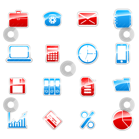 Label icons Label icons stock vector clipart, Label icon set for web design (set 3) by Vladimir Gladcov