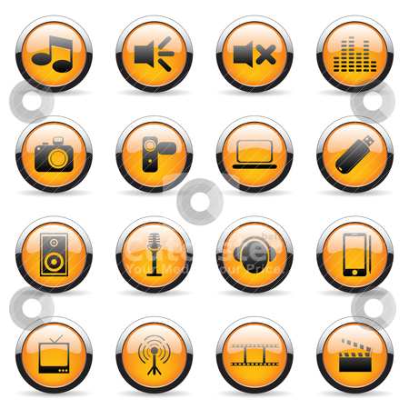 To use this stock image in your creative project, please select the size you need over to the right and click the "Add to Cart" button.
Your downloaded image will come with the Cutcaster watermark removed so don’t worry about the watermark you see on this page. Web icons stock vector clipart, Set of web orange icons (set2) by Vladimir Gladcov