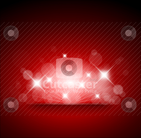 Red background with white lights Red background with white lights stock vector clipart, Red background with white lights and place for your text by orson