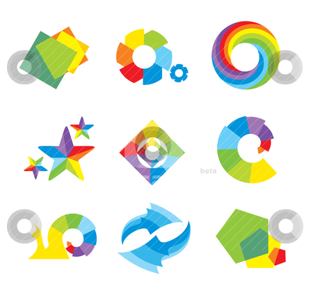 To use this stock image in your creative project, please select the size you need over to the right and click the "Add to Cart" button.
Your downloaded image will come with the Cutcaster watermark removed so don’t worry about the watermark you see on this page. Set of design elements stock vector clipart, set of design elements, abstract icons by SelenaMay