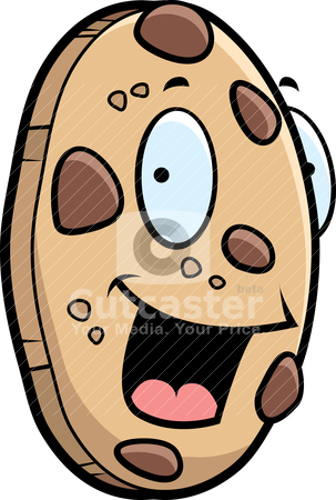 chocolate chip cookies cartoon. A cartoon chocolate chip