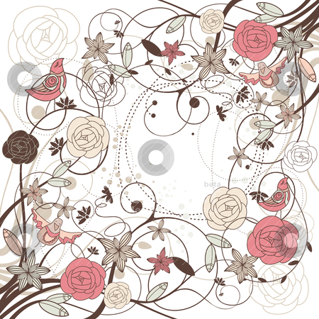 To use this stock image in your creative project, please select the size you need over to the right and click the "Add to Cart" button.
Your downloaded image will come with the Cutcaster watermark removed so don’t worry about the watermark you see on this page. Abstract verctor background card stock vector clipart, abstract verctor background card with flowers and birds by SelenaMay