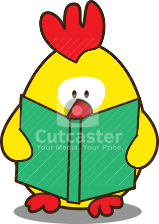 To use this stock image in your creative project, please select the size you need over to the right and click the "Add to Cart" button.
Your downloaded image will come with the Cutcaster watermark removed so don’t worry about the watermark you see on this page. Cute little chicken stock vector clipart, cute little chicken reading a book by mhatzapa