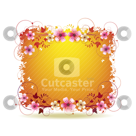 Orange background with flowers Orange background with flowers stock vector clipart, Orange background with flowers and butterflies isolated on white
by Merlinul