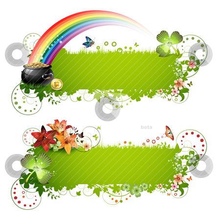 To use this stock image in your creative project, please select the size you need over to the right and click the "Add to Cart" button.
Your downloaded image will come with the Cutcaster watermark removed so don’t worry about the watermark you see on this page. Patrick background with flowers stock vector clipart, Patrick background with flowers and butterflies isolated on white by Merlinul