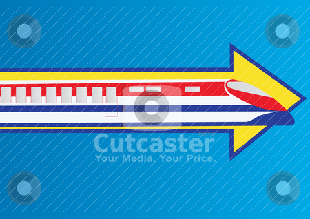 To use this stock image in your creative project, please select the size you need over to the right and click the "Add to Cart" button.
Your downloaded image will come with the Cutcaster watermark removed so don’t worry about the watermark you see on this page. An express train stock vector clipart, Railway transport. Modern high-speed train for passengers. by Sergey Skryl