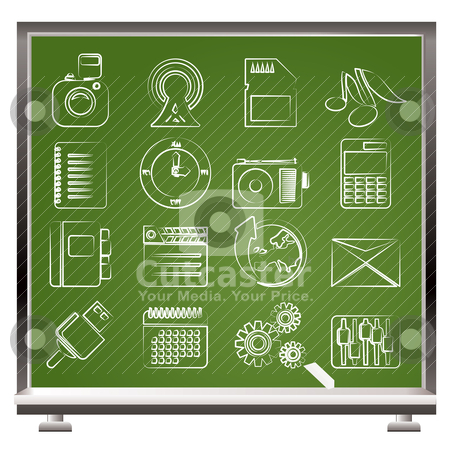 To use this stock image in your creative project, please select the size you need over to the right and click the "Add to Cart" button.
Your downloaded image will come with the Cutcaster watermark removed so don’t worry about the watermark you see on this page. Painted with chalk Phone Performance, Business and Office Icons stock vector clipart, painted with chalk Phone Performance, Business and Office Icons - Vector Icon Set by Stoyan Haytov