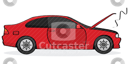 Broken car stock vector