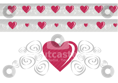 To use this stock image in your creative project, please select the size you need over to the right and click the "Add to Cart" button.
Your downloaded image will come with the Cutcaster watermark removed so don’t worry about the watermark you see on this page. Loving heart stock vector clipart, Red heart surrounded by a spiral design. Pattern with variants above. by Cienpies Design